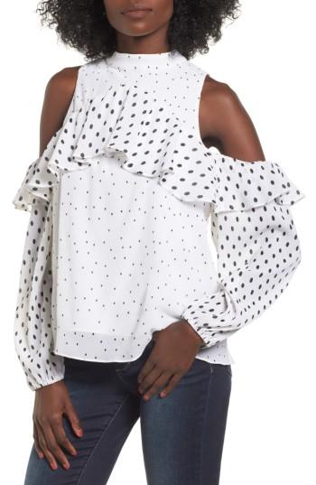 Women's Devlin Savannah Cold Shoulder Blouse - Ivory