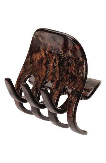 France Luxe Medium Gallery Jaw Clip, Size - Brown