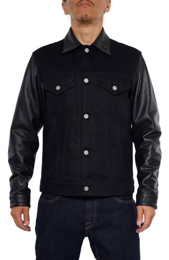 Men's Volcom X Schott Denim Jacket - Black