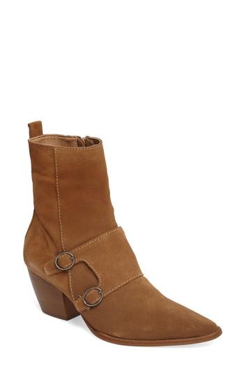 Women's Matisse Flipside Monk Strap Bootie .5 M - Brown