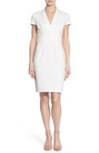 Women's Catherine Catherine Malandrino 'dale' V-neck Sheath Dress - White