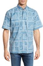Men's Reyn Spooner Newport Sailor Classic Fit Print Sport Shirt - Blue