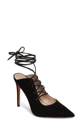 Women's Topshop Giggle Ghillie Pump .5us / 36eu - Black