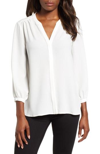 Women's Gibson Back Pleat Blouse, Size - White