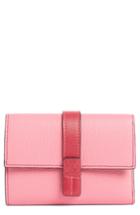 Women's Loewe Small Leather Wallet - Pink