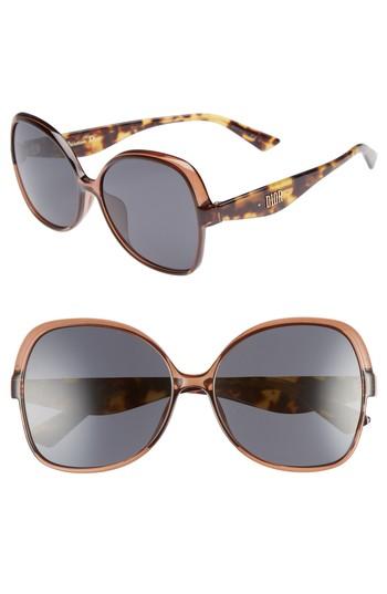 Women's Dior Nuance F 60mm Sunglasses - Brown