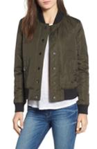 Women's Hudson Jeans Bomber Jacket - Green