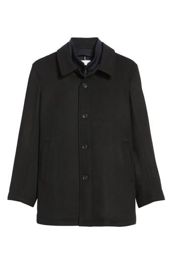 Men's Sanyo Jackson Wool Car Coat, Size - Grey
