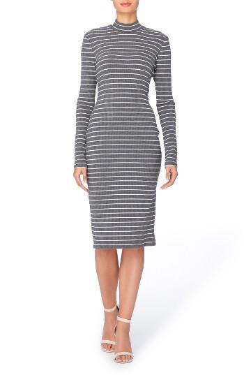 Women's Catherine Catherine Malandrino Kristiana Stripe Knit Midi Dress