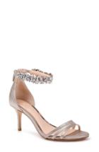 Women's Jewel Badgley Mischka Zamora Ankle Strap Sandal M - Metallic