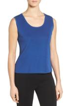 Women's Ming Wang Scoop Neck Knit Tank - Blue