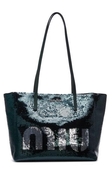 Miu Miu Sequin Logo Tote - None