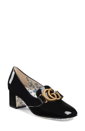 Women's Gucci Victoire Loafer Pump Us / 34eu - Black