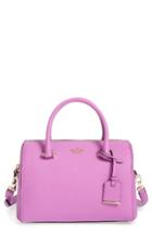 Kate Spade New York Cameron Street Large Lane Leather Satchel - Purple