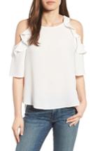 Petite Women's Gibson Cold Shoulder Top P - Ivory
