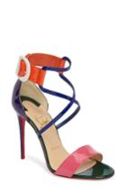 Women's Christian Louboutin Choca Criss Sandal Us / 37eu - Pink