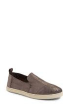 Women's Toms Deconstructed Alpargata Slip-on .5 M - Metallic