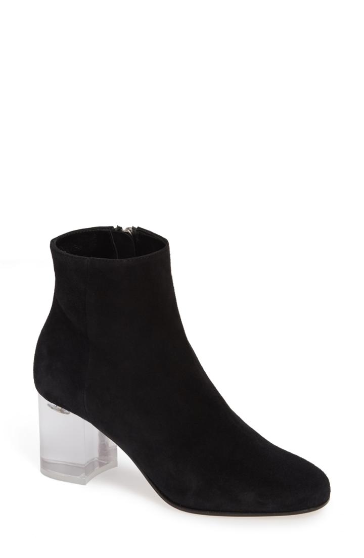 Women's Miu Miu Pvc Heel Bootie Us / 35eu - Black
