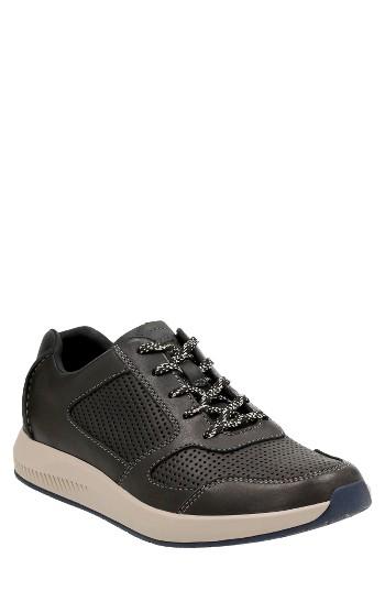 Men's Clarks Sirtis Mix Sneaker .5 M - Black