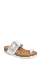 Women's Jeffrey Campbell Bianca Embellished Slide Sandal Us / 36eu - White