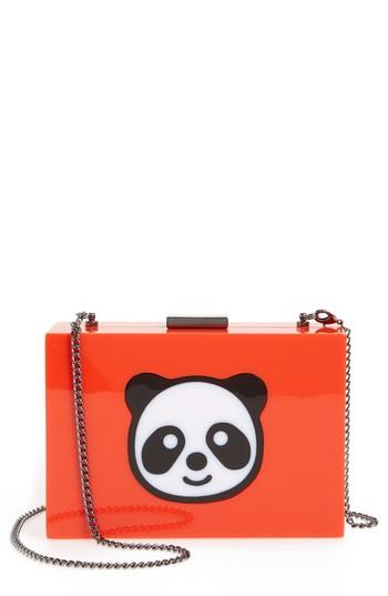 Nordstrom Panda Expressions Box Clutch - Red