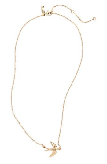 Women's Topshop Engraved Bird Ditsy Necklace
