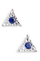 Women's Dana Rebecca Designs Emily Sarah Sapphire Triangle Stud Earrings