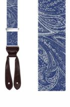 Men's Trafalgar 'matera' Silk Suspenders, Size - Navy