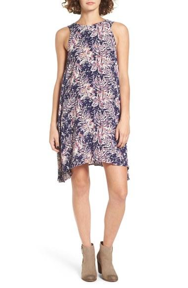 Women's Roxy Capella Print Shark Bite Hem Swing Dress