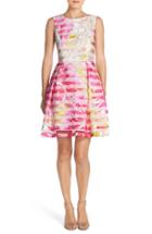 Women's Vince Camuto Floral Organza Fit & Flare Dress