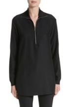 Women's Lafayette 148 New York Daryn Matte Silk & Knit Combo Blouse