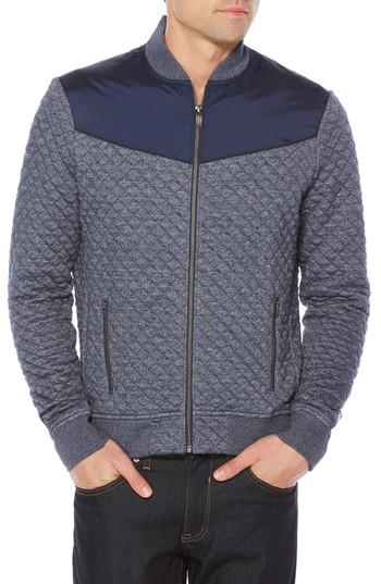 Men's Original Penguin Quilted Track Jacket, Size - Blue