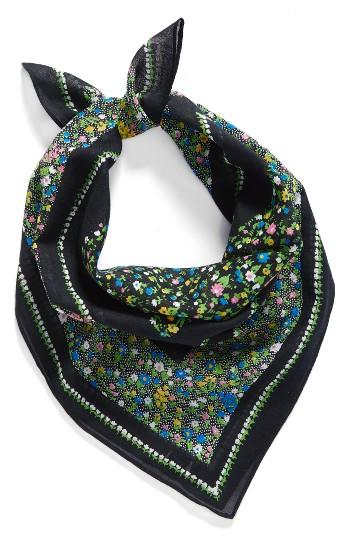 Women's Echo Floral Print Square Scarf