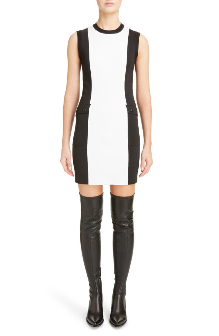 Women's Givenchy Two-tone Punto Milano Dress