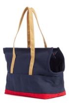 Lovethybeast Large Canvas Pet Tote - Blue/green