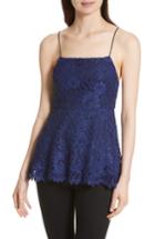 Women's Alice + Olivia Maxine Lace Peplum Camisole - Blue