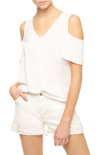 Women's Sanctuary Dahlia Cold Shoulder Tee - White