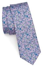 Men's The Tie Bar Peninsula Floral Silk Tie, Size - Purple
