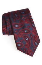 Men's Nordstrom Men's Shop Paisley Silk Tie, Size - Red