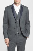 Men's Topman Skinny Fit Grey Suit Jacket