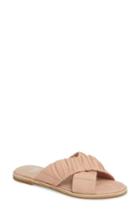 Women's Eileen Fisher Cross Slide Sandal M - Beige