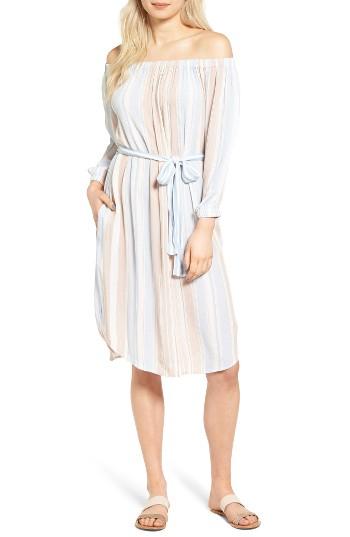 Women's Ag Michelle Off The Shoulder Cotton Dress - Pink