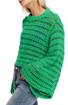 Women's Free People Caught Up Crochet Top - Green