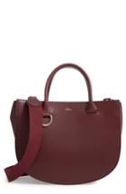 A.p.c. Sac Marion Leather Tote - Burgundy