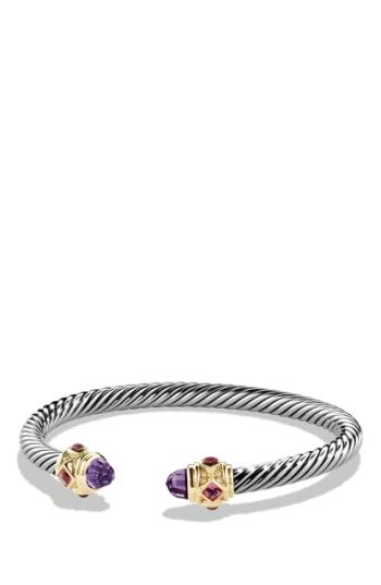 Women's David Yurman Renaissance Bracelet With Semiprecious Stone & 14k Gold, 5mm