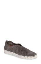 Women's Jeffrey Campbell Tiles Perforated Slip-on Sneaker .5 M - Grey