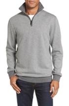 Men's Rodd & Gunn Stripe Quarter Zip Pullover - Brown