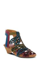 Women's L'artiste Strappy Wedge Sandal .5-6us / 36eu - Blue