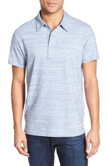 Men's Grayers Nepped Slub Jersey Polo - Blue