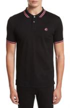 Men's Ps Paul Smith Tipped Logo Polo - Black
